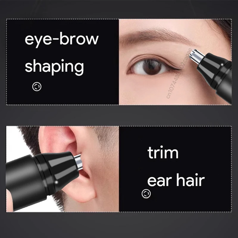 Electric Nose Hair Trimmer Rechargeable Ear Hair Trimmer Eye-brow Shaping Professional Safe Painless Portable For Business Home