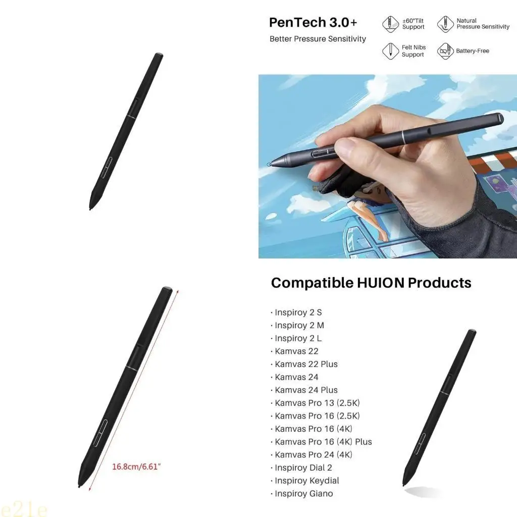 

E21E Capacitive Pen Battery-Free for PW550S 168mm Length Pen