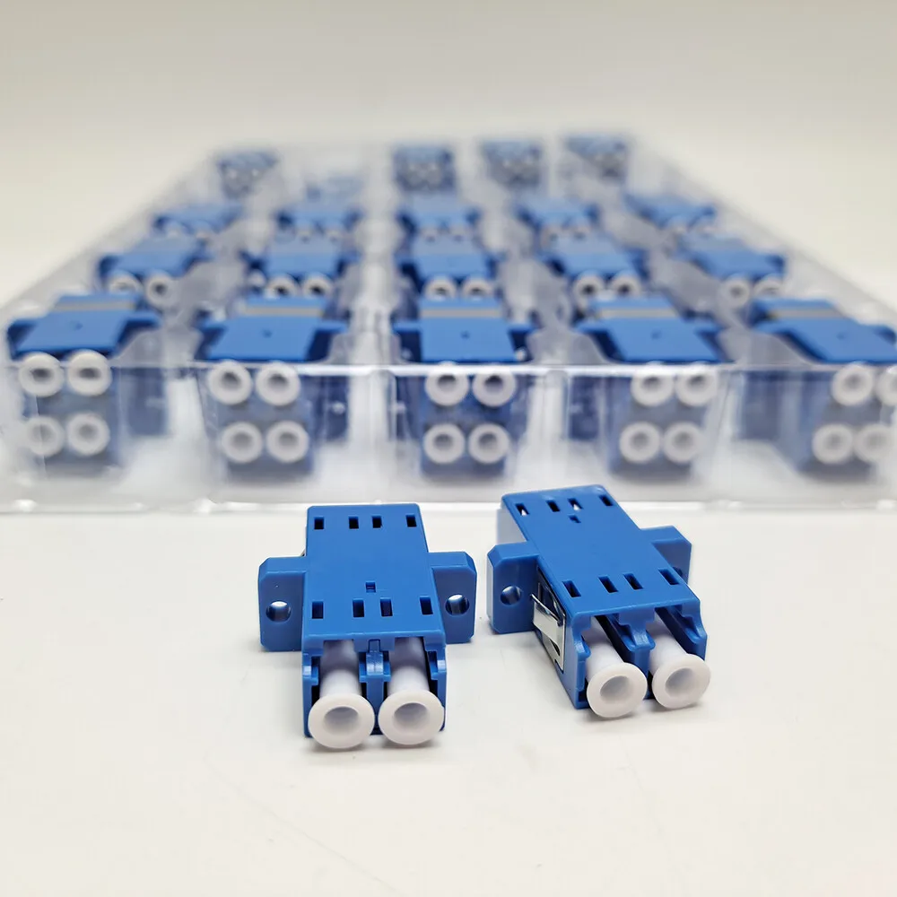 SM Simplex Single-Mode Optic Adapter Optical Coupler APC Fiber Flange SC Connector FTTH