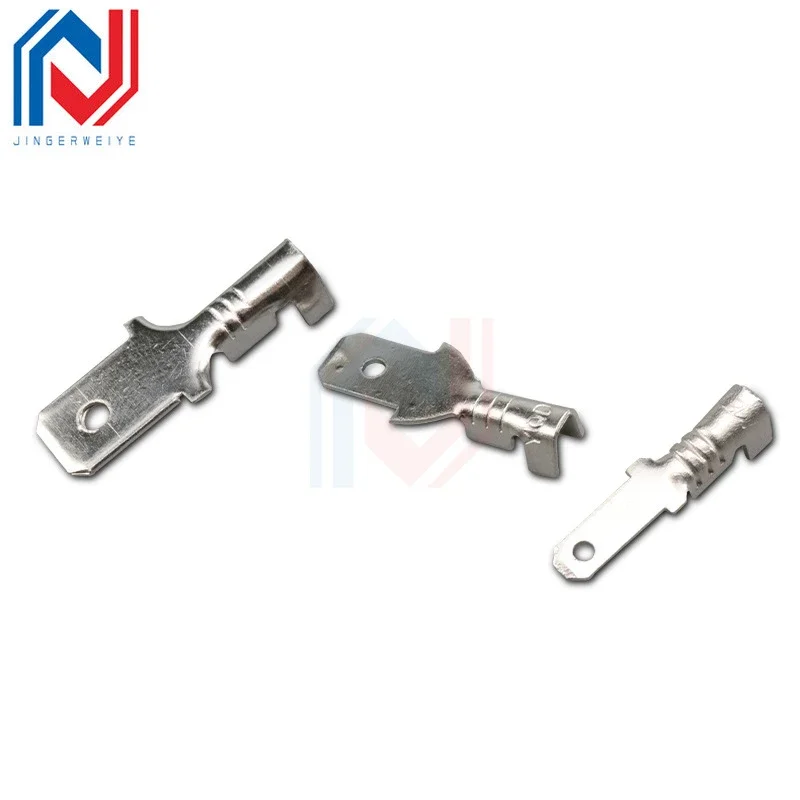 50 Pcs/lot Pitch 2.8/4.8/6.3mm Insert Inserts Terminal Wiring Type Cold Compression Terminal Copper Connector