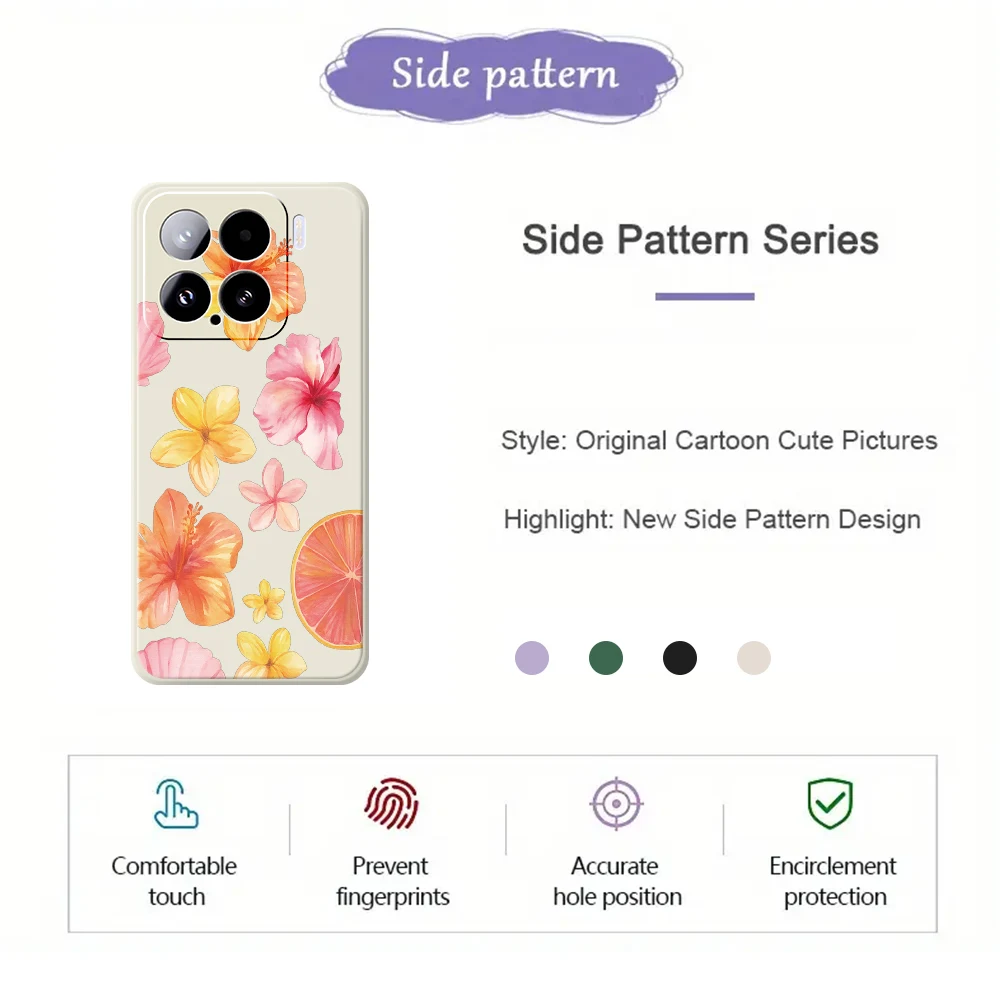 حافظة واقية للهاتف على شكل زهرة ريترو لهاتف Xiaomi Mi 15 Ultra Mi 14T 11T Pro حافظة لهاتف Xiaomi Mi 13T Pro Mi 11T Pro من السيليكون