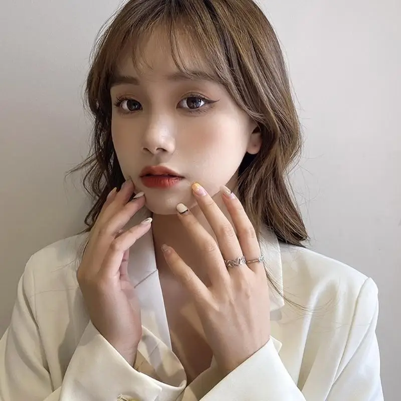 91AF 2PCS DATUM JUDELY Komfortable Ringe Verstellbare Ringe für jugendliche Frauen geeignet