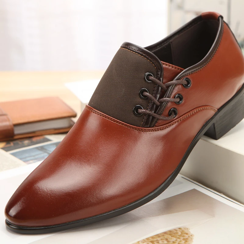 

Мужские деловые туфли 2025 года, офисные повседневные модельные туфли для мужчин, деловой костюм, оксфорды для мужчин, итальянские туфли Coiffeur Zapato Hombre