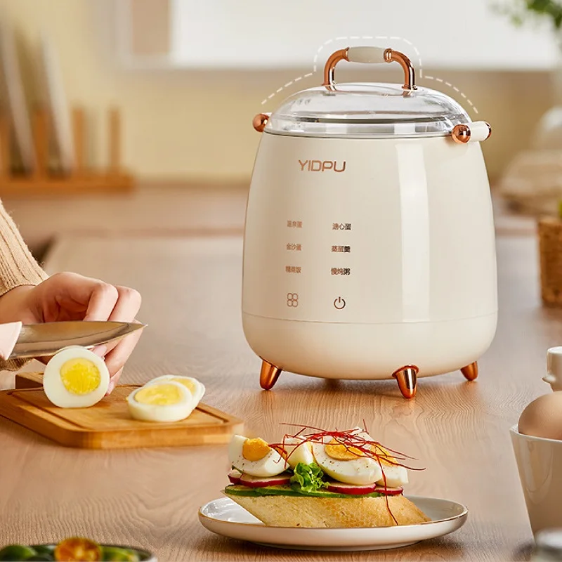 220V Home Egg Cooker Electric Stew Pot Reservation Breakfast Machine Automatic Egg Cooker Steamer Food Warmer Kitchen Appliances