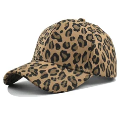 Men's and women's youth sun protection  leopard print baseball cap