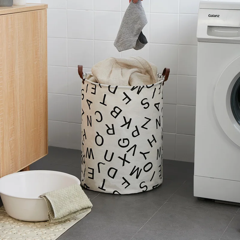 Household Dirty Clothes Bucket Clothes Storage Basket Bedroom University Dormitory Waterproof Laundry Basket Linen Box Toy Boxs