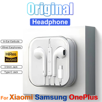 Original Wired Earphones For Xiaomi Mi 15 14 Ultra 14T Pro Type C Headphones For Redmi Poco Samsung OnePlus Pad Earbud Headset