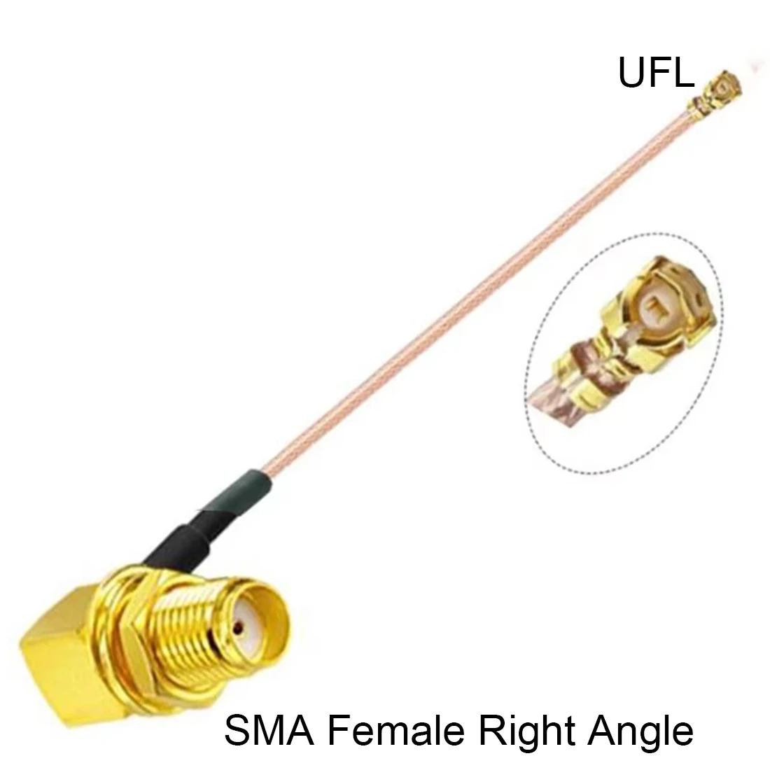 1PC SMA Female Right Angle to U.FL RG178 Cable Sockets Jack Connectors Ada6pter for Wifi Router GPS AP NEW Wholesale