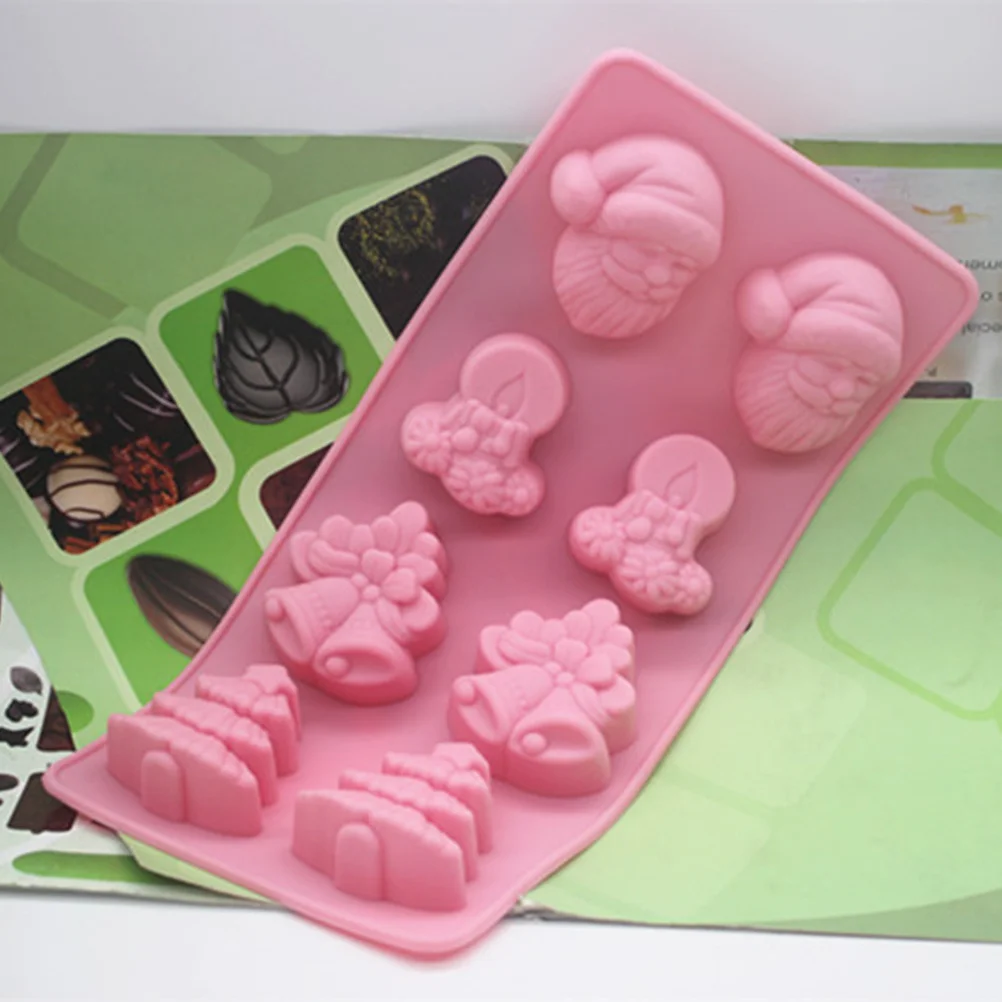 

1pc Diy Cartoon Molds Crafts Diy Baking Microwave Soap Mold Baking Molds Christmas Mold Oven Safe Durable Food Grade