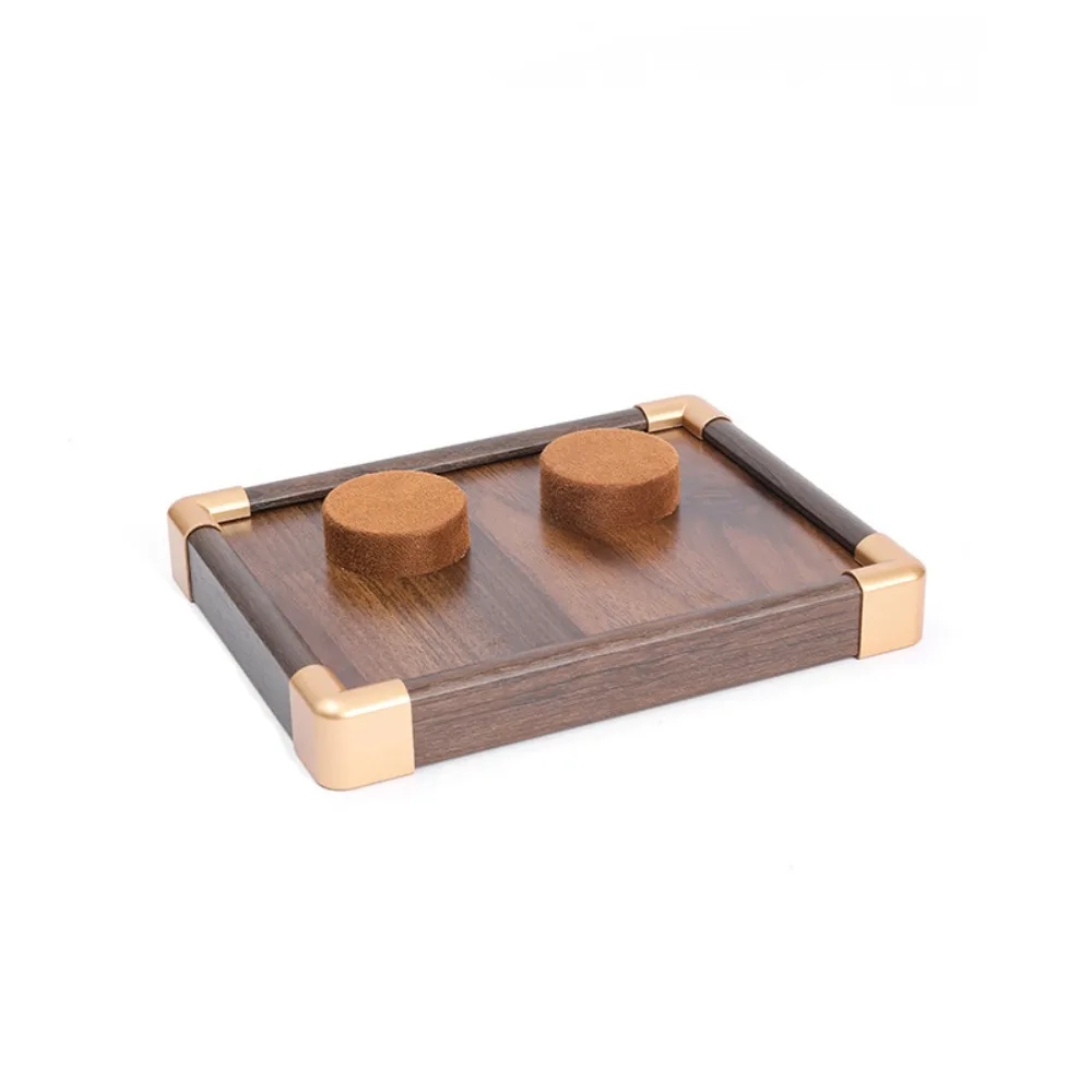 

Поднос для браслета из орехового дерева, органайзер, чехол для хранения ювелирных изделий, подставка для ожерелья, украшения, держатель для ручных ювелирных изделий, держатель для браслета