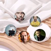 House MD TV 58mm Cute Anime Figure Icon Badge Handmade Tinplate Brooch For Backpack Clothes Chest Ornament Gifts