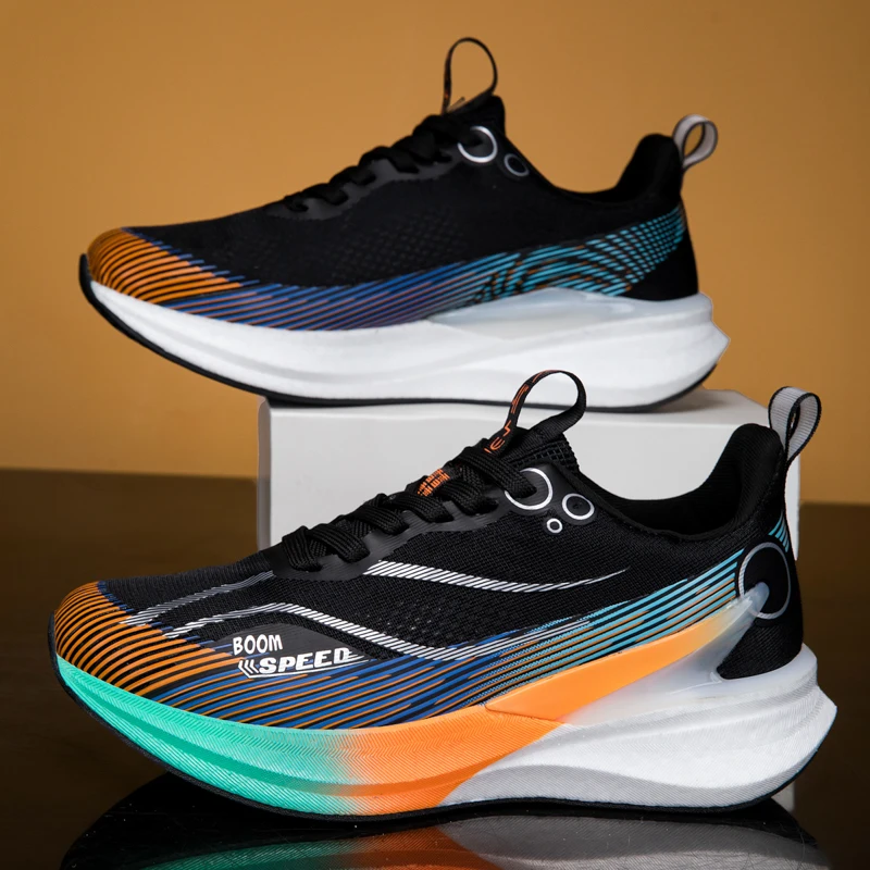 2025 Men's And Women's Professional Carbon Board Marathon Running Shoes Shock Absorption Ultra-light Stable Support Sports Shoes