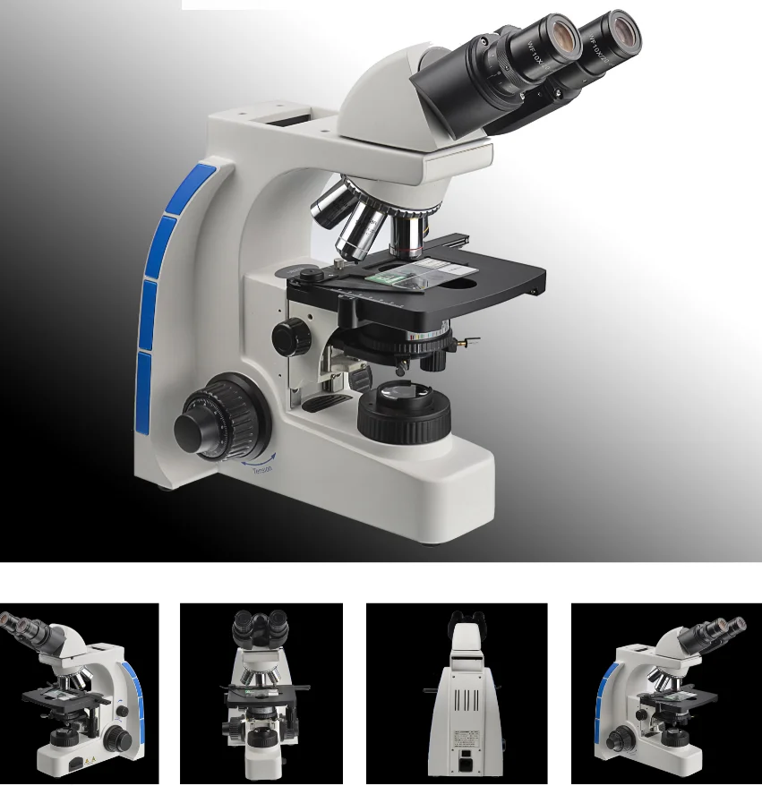 Microscope optique numérique avec binoculaire ou trinoculaire, appareil de laboratoire de haute qualité