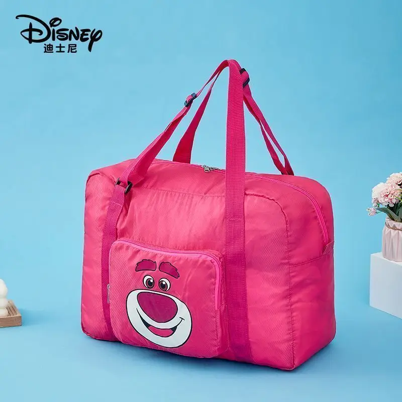 Disney Foldable Travel Bag for Woman Cute Stitch Lotso Large Capacity Lightweight Portable Tote Luxury Designer Handbag