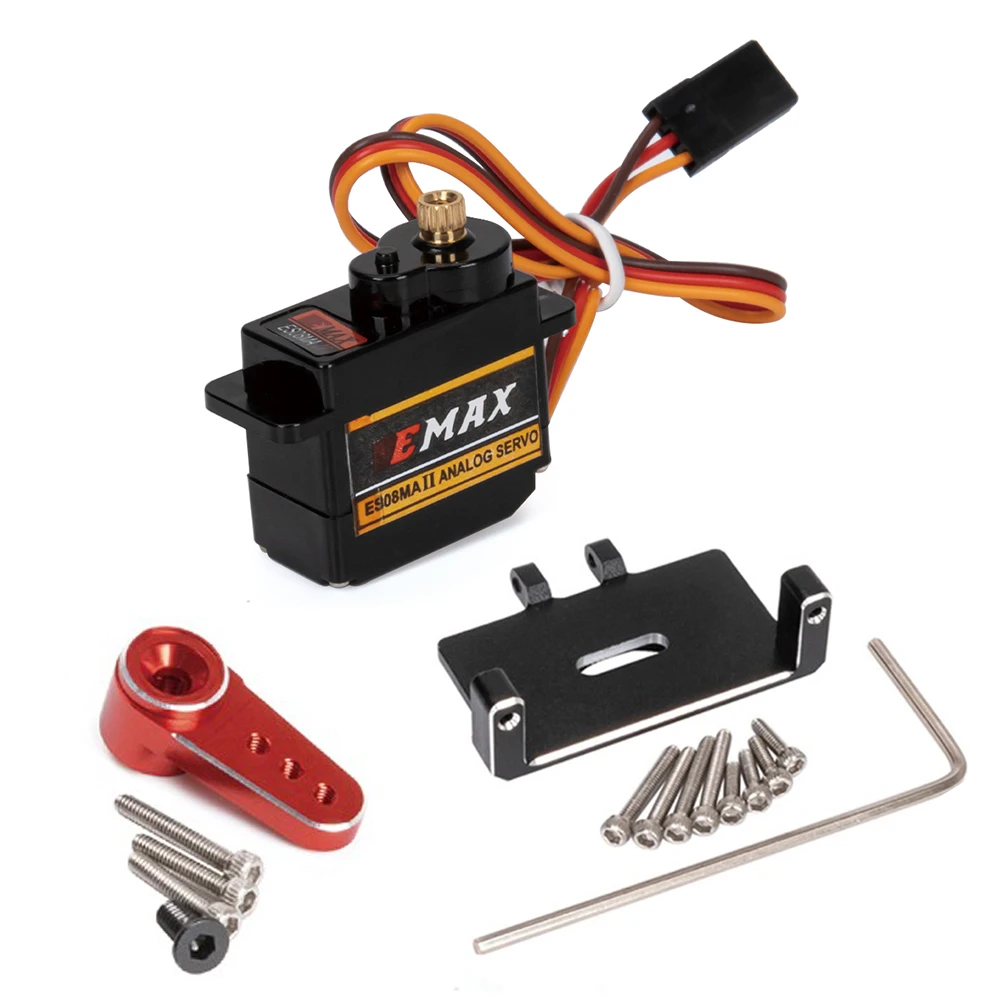 EMax ES08MA II 12g Analog Metallgetriebe Servo für 1/24 RC Crawler Auto Axial SCX24 Upgrade-Teile