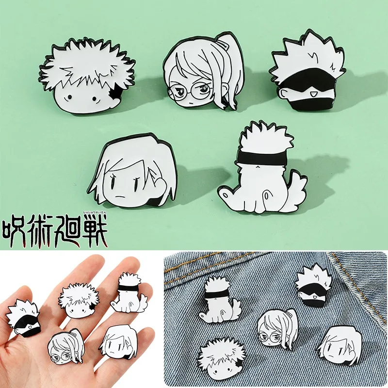 

Jujutsu Kaisen Badge Pin Gojo Satoru Anime Bag Jewelry Enamel Brooch Creative Backpack Lapel Cartoon Decoration Accessories Pins