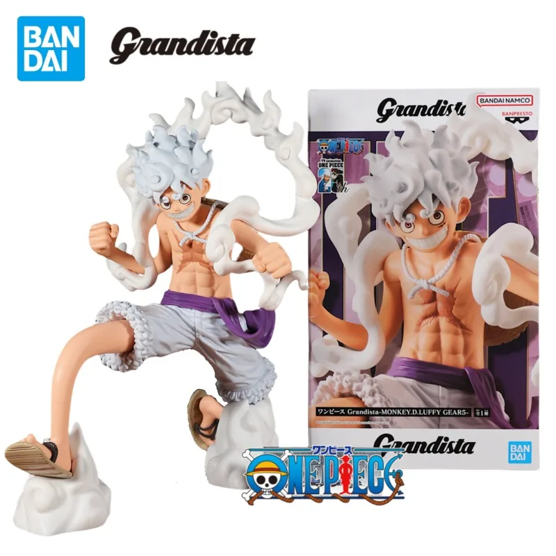 

BANDAI BANPRESTO Original One Piece Grandista GROS Monkey D Luffy Gear 5 Anime Figures 21cm PVC Collectible Model Dolls