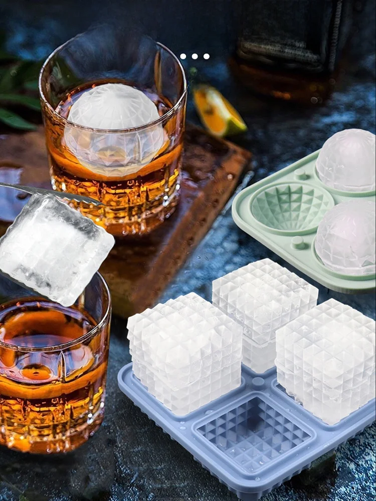 

Baby Food ade Silicone Ice Cube Mold with Lid Kitchen Cooking Utensils Soft Silicone Freezer Ice Tray Explosive ape