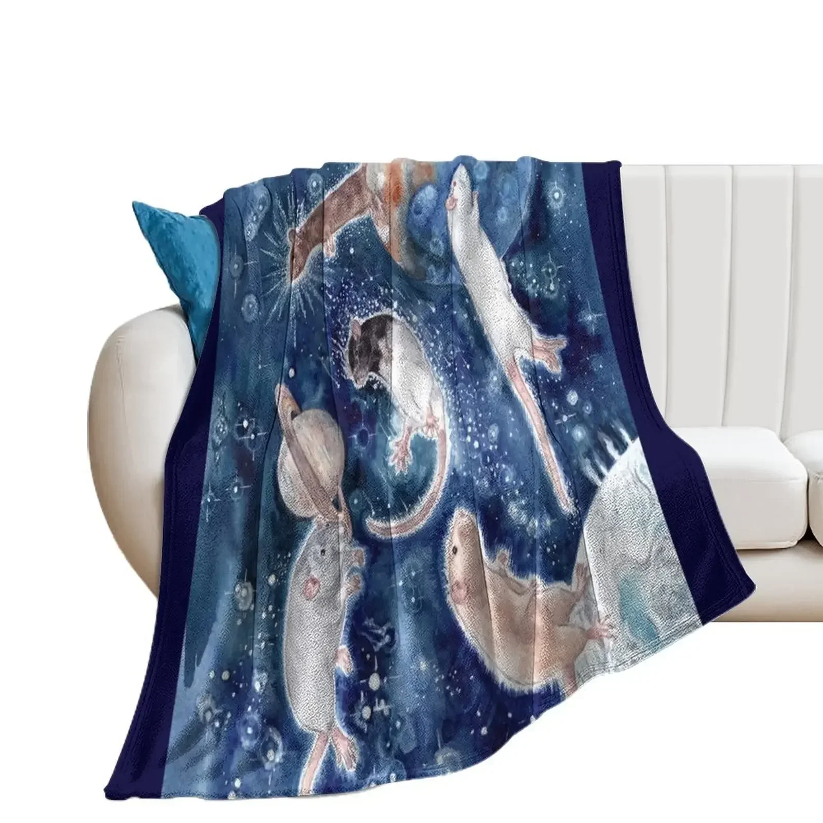 

Rats are Stars Spelled Backwards Throw Blanket Luxury Thicken anime Blankets