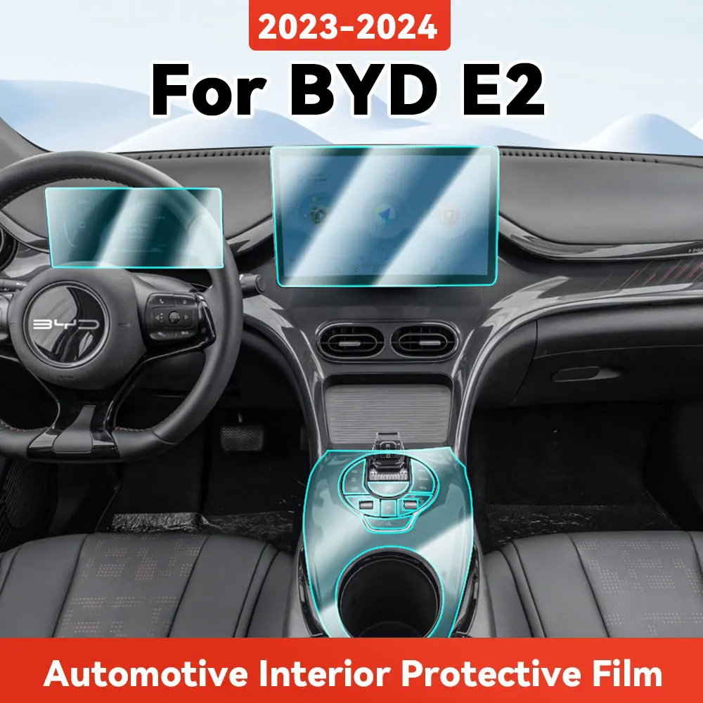 

TPU For BYD E2 2023 2024 Transparent Protective Film Car Interior Central Control Navigation Panel Cover Accessories