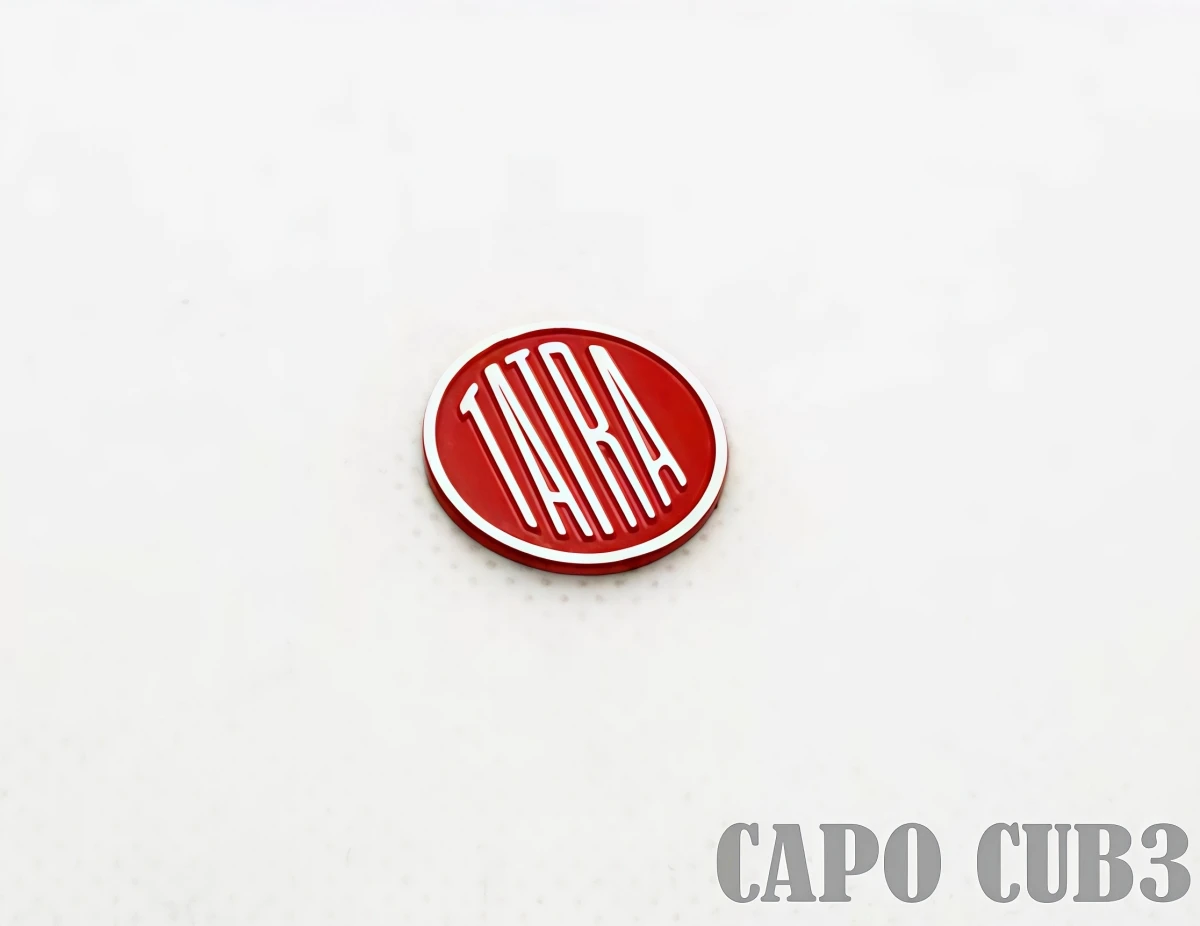 Capo Cub3 TATRA Metal Emblem Logo For 1/18 Mini Tatra 8×8 RC Crawler Military Truck Upgrade Parts