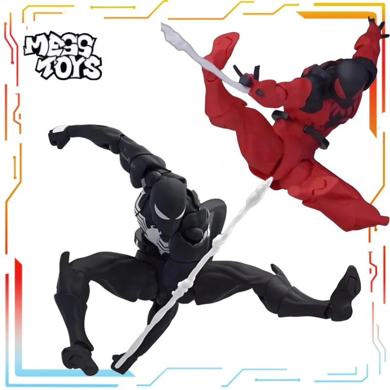 

Игрушка MESS TOYS 1/12: готовая подвижная фигурка Человека-паука с симбиотом, модель аниме-персонажа, отличный подарок друзьям на праздник