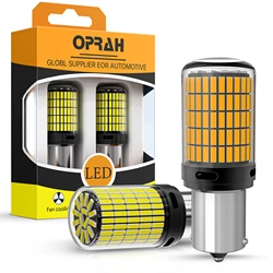 2PCS 1156 BA15S P21W BAU15S PY21W 7440 W21W P21/5W 1157 BAY15D 7443 3157 LED Bulbs 150smd CanBus Lamp Reverse Turn Signal Lights