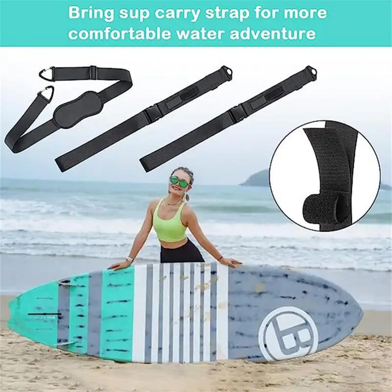 Paddle Board Carrier Surfboard Straps Paddleboard Shoulder Carrying Strap For Paddleboards Adjustable Surfboard Strap Hands-Free