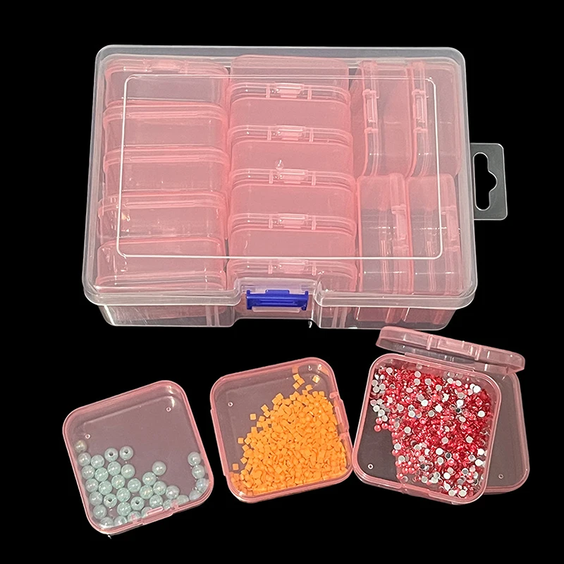 DIY Storage Box Nail Art Jewelry Rhinestone Storage Container Multifunctional Storage Box