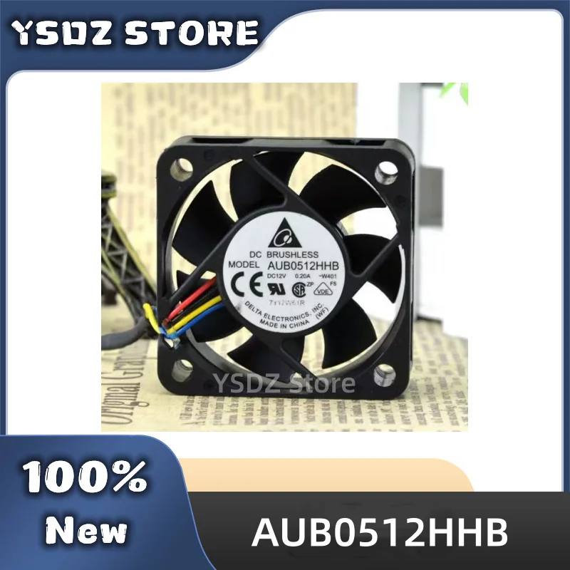 100%New AUB0512HHB W401 DC12V 0.2A 5015 50mm 50x50x15mm 4Pin Server Cooling Fan in stock Fast Shipping