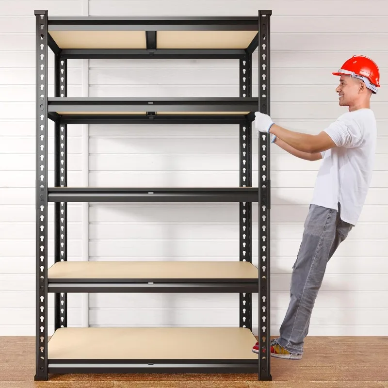 Storage Shelves 5 Tier Garage Shelving Heavy Duty Adjustable Garage Shelves,Shelving Units for Storage Warehouse Pantry Closet