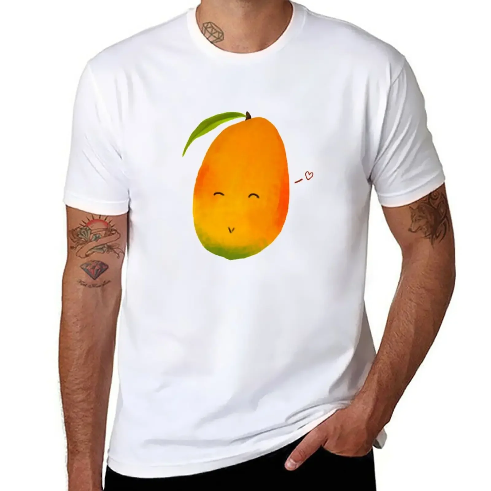 New Mango Of Love T-Shirt cute clothes Anime t-shirt tops men graphic t shirts