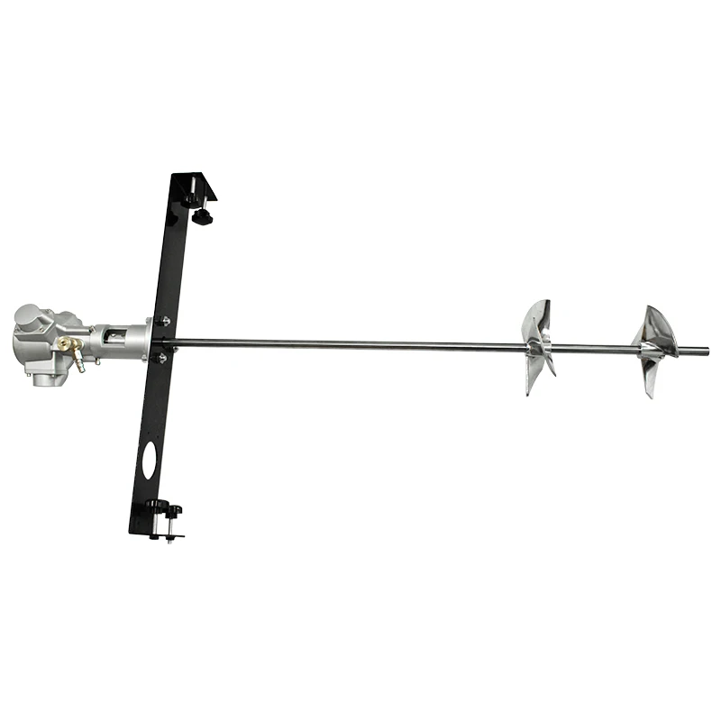 50 Gallon Pneumatic Mixer, Horizontal Plate Ring Aluminum Alloy Dope Tank for Adhesive & Chemical Mixing