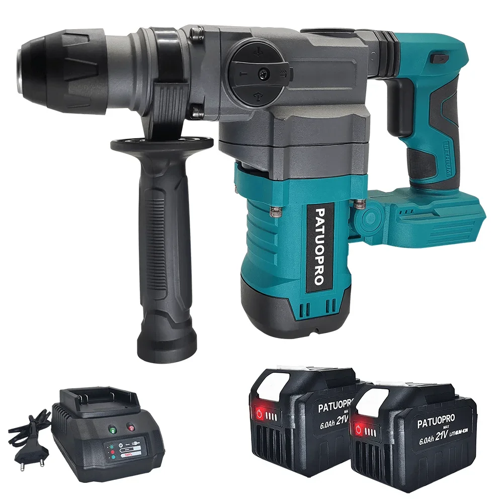 36mm Brushless SDS-PLUS Rotary Hammer Drill 2 in 1 Multi-functional Cordless Hammer Drill Power Tool For Makita 18v Battery