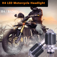 1PC 10000LM H4 LED Motorcycle Headlight H6 BA20D P15D Led CSP Lens White Yellow Hi Lo Beam Motorbike Scooter Running Light