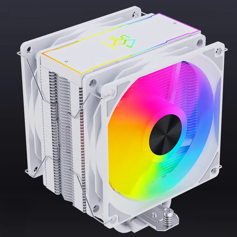 CPU cooler 5 Heat Pipes PC Radiator Cooling 4 Pin PWM  ARGB  TDP 200W  2 quiet fan Uitra slim wentylator Computer Game MT5-V3