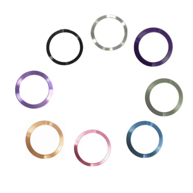 

8 шт. магнитное металлическое кольцо для беспроводного зарядного устройства, железный лист, наклейка, автомобильный держатель для телефона, магнитная нашивка для IPhone