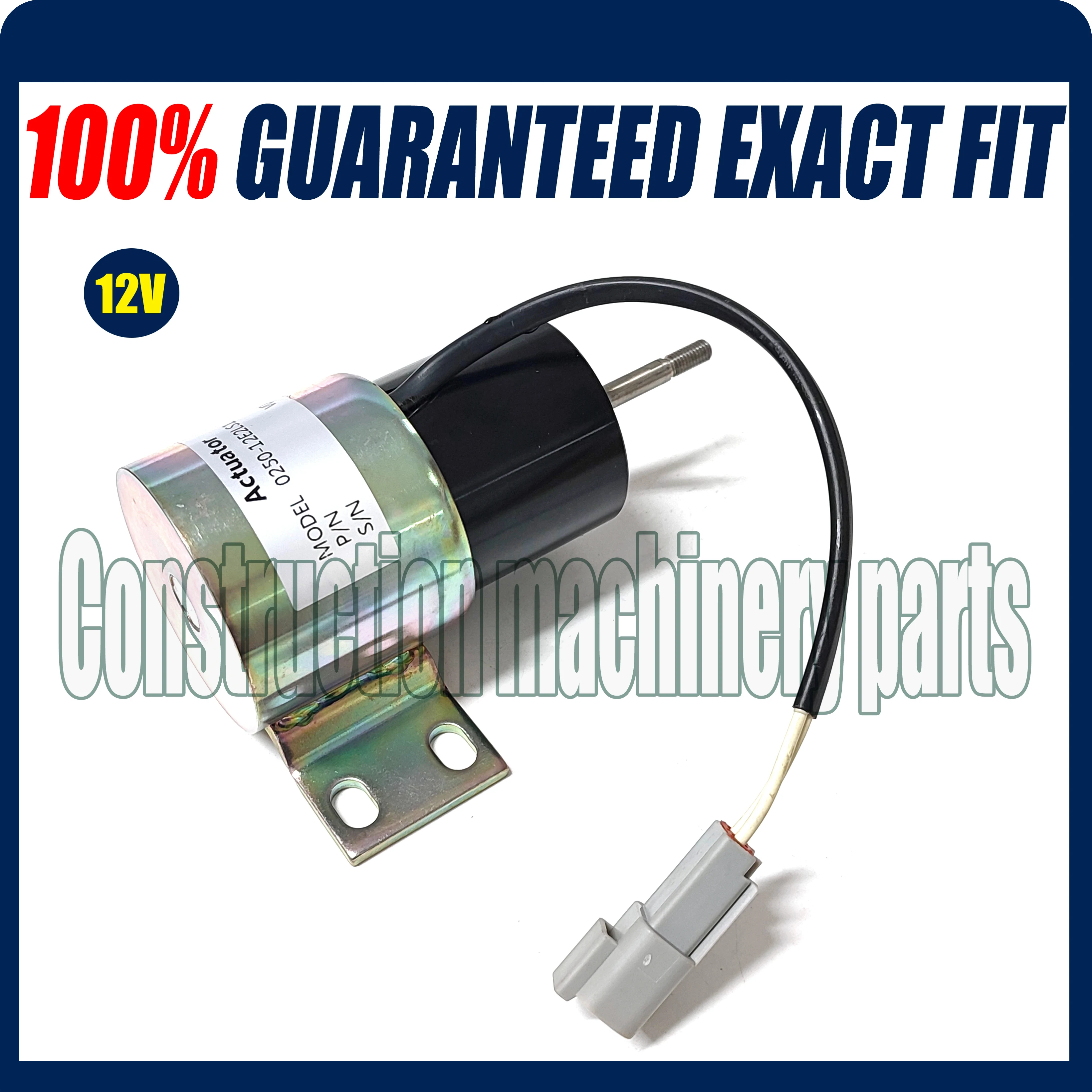 0250 Series Stop Solenoid Valve 0250-12E2LS1 12V Pull Type 12 Volt Actuator