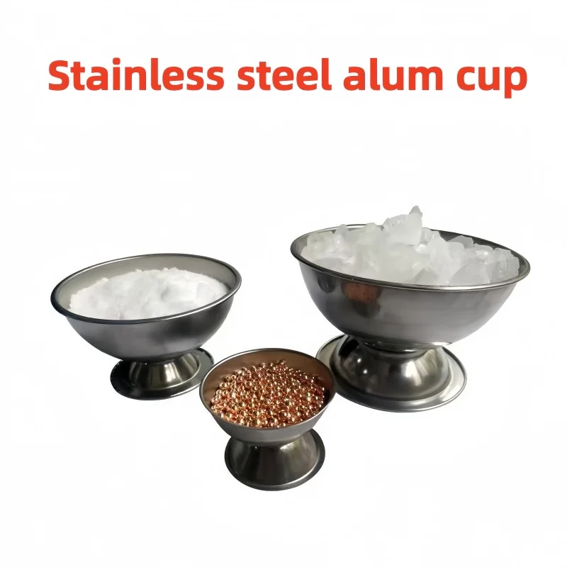 Stainless Steel Alum Cups Borax Cooking Bowl Jewelry Processing Equipment Gold Striking Tools