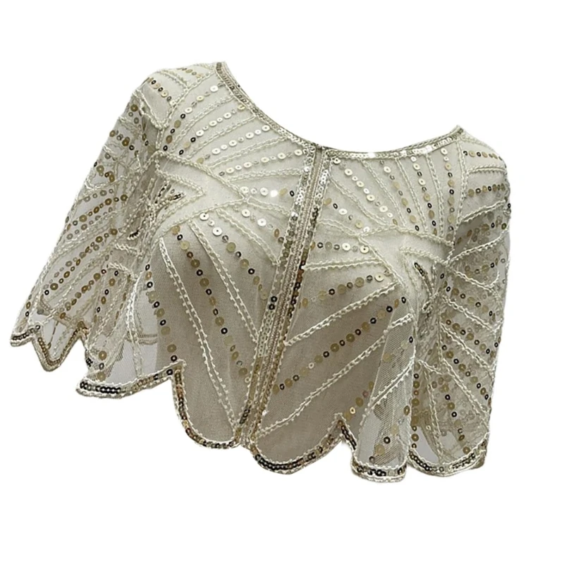 Women's Glittering Shawl Sequins Bridal Shawl Fringed Evening Wrap Shawls Drop Shipping