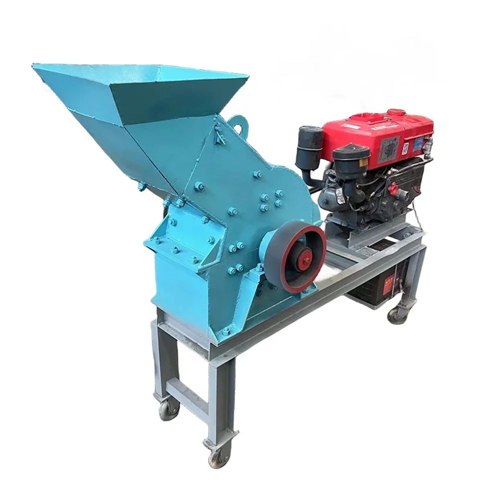 Small Size Mobile Pc200*300 Stone Hammer Mill Rock Crusher Machine With D iesel Engine