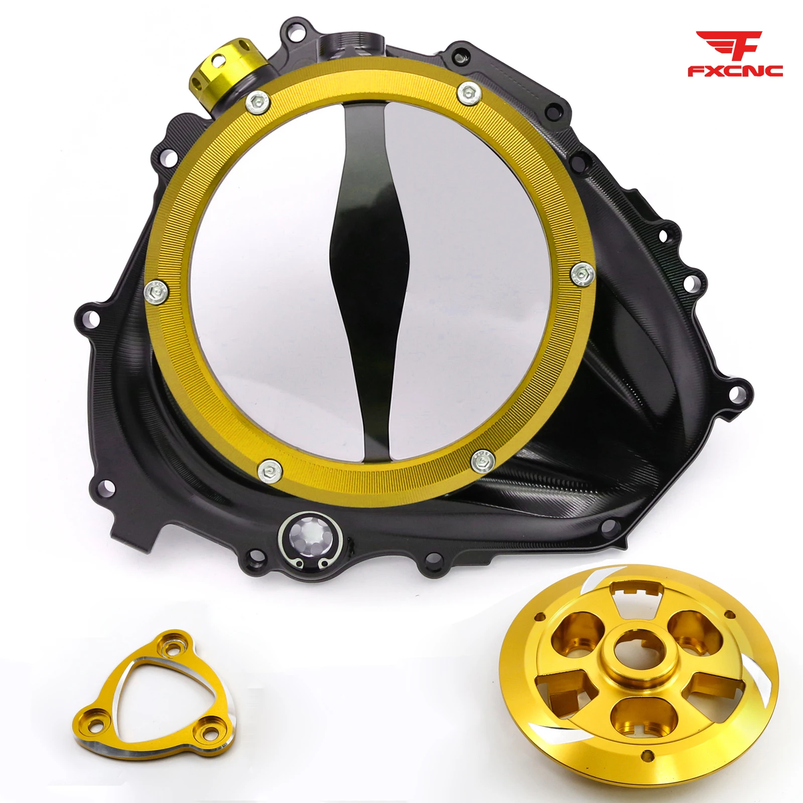 

2023 For Kawasaki Ninja400 Ninja400 Z400 2018 2019 2020-23 Transparent Clutch Cover Engine Side Cover Clear Engine Clutch Cover