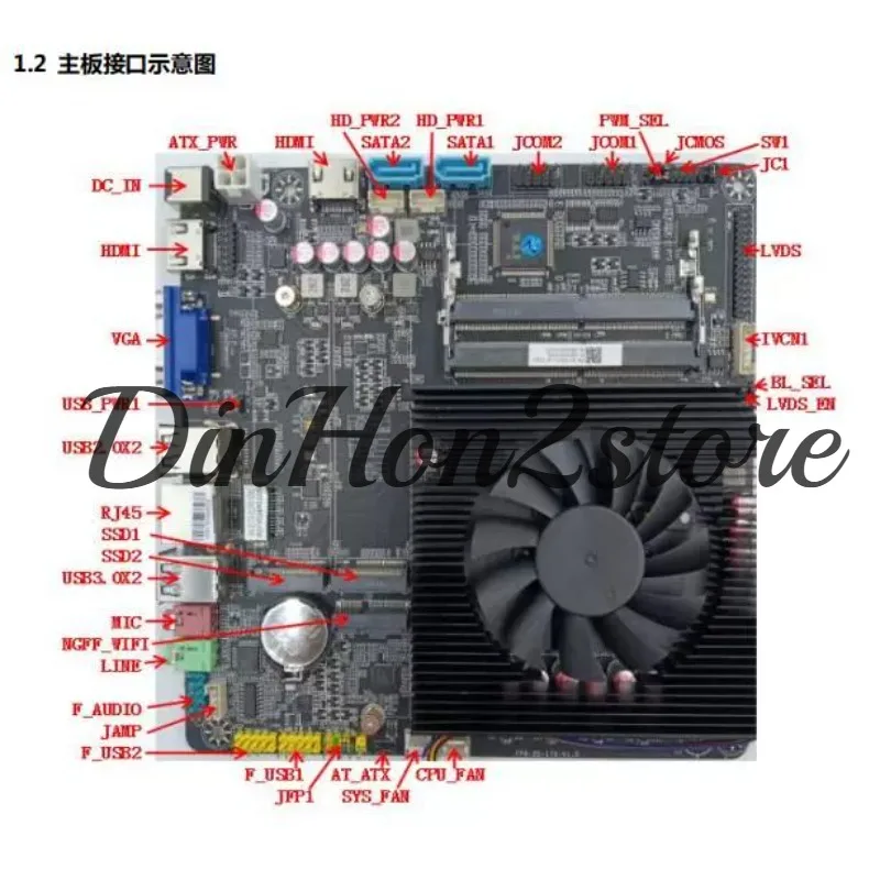 Brand New AMDR3-5300U Motherboard AMD Motherboard All-in-OneMotherboard Industrial ControlMotherboard ITX FP6Motherboard