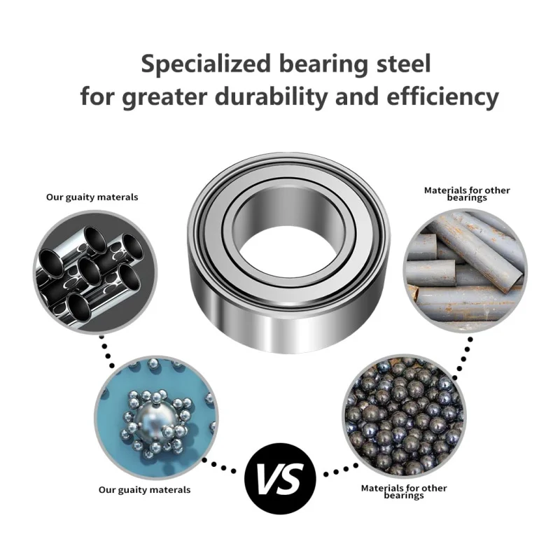 ANGEEK Pack of 10 MR105 ZZ Ball Bearings 5 mm x 10 mm x 4 mm, Pre-Lubricated, Double Seal, MR105ZZ Deep Groove Ball Bearings