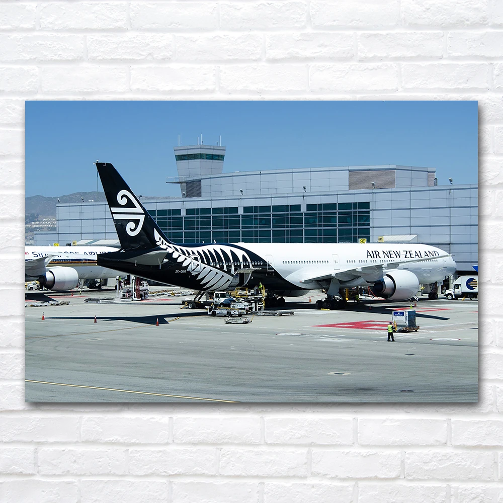 777 Large Passenger Aircraft Poster Canvas Painting Print Aesthetic Decoration Wall Art Picture Bedroom Home Decor