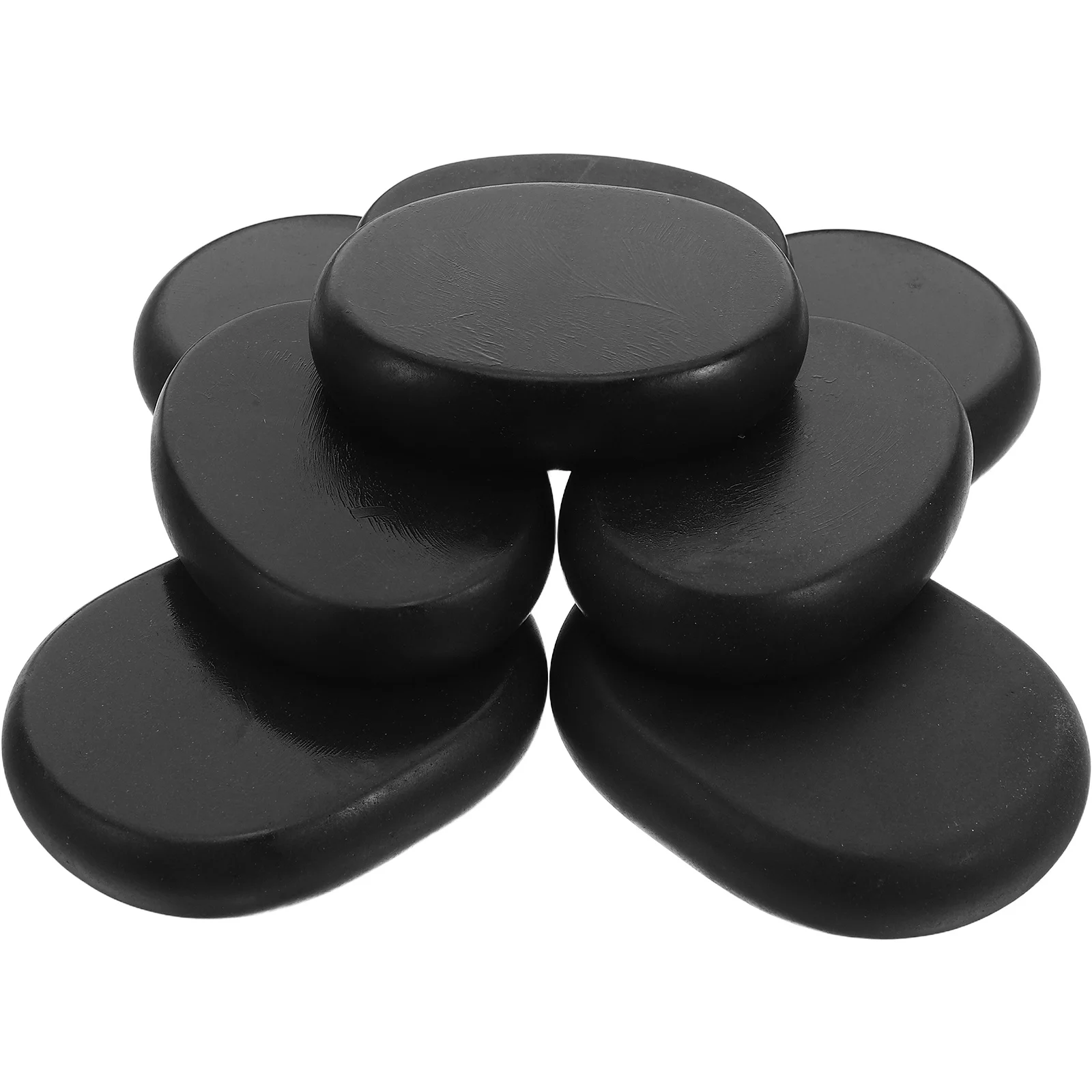 

8 шт., натуральный базальт, горячие камни, массаж, спа, массаж спины, теплотерапия, эфирное масло, спа-принадлежности, расслабление мышц