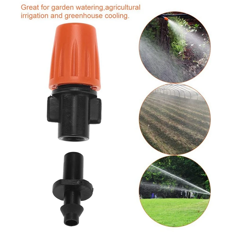 250 Pcs Drip Irrigation Spray Nozzle, Water Spray Nozzle, Adjustable In 2 Modes: Water Mist And Water Column