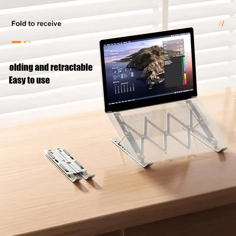 Laptop Stand Portable Flexible Holder Adjustable Desktop Lift Tablet Laptop Cooling Stand Alloy Mini Holder Notebook Bracket