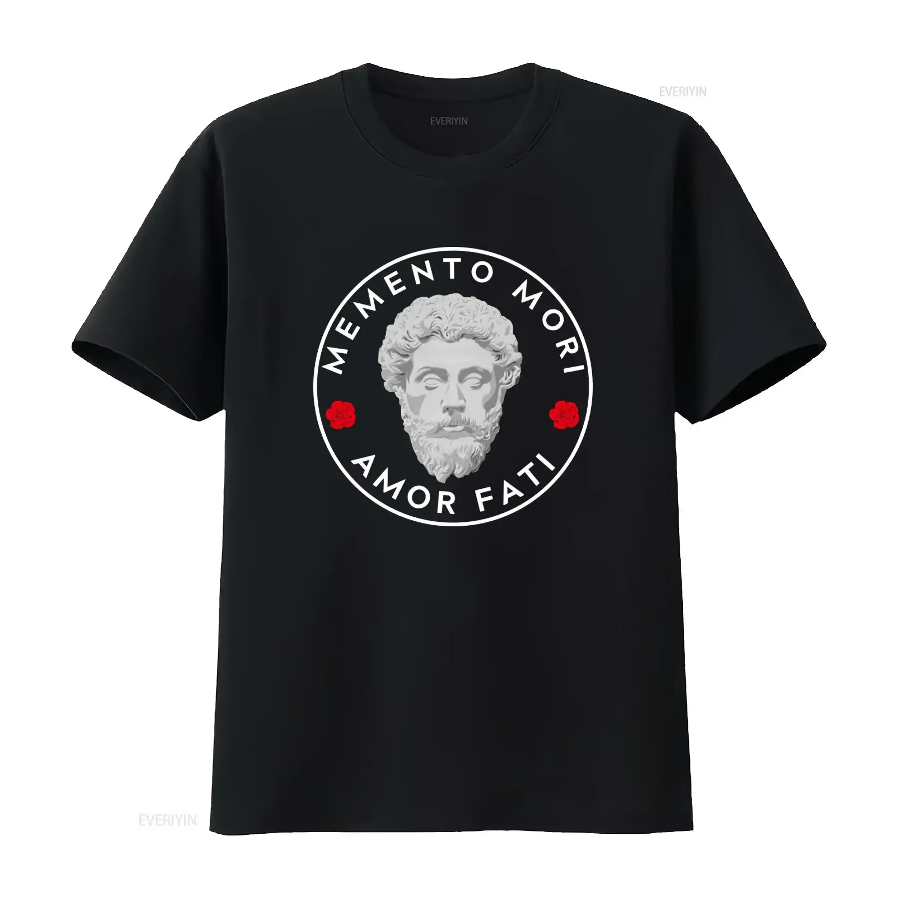 Marcus Aurelius Memento Mori Amor Fati T Shirt Roman Emperor Philosophy Inspired Graduation For Her And Him vintage Washed