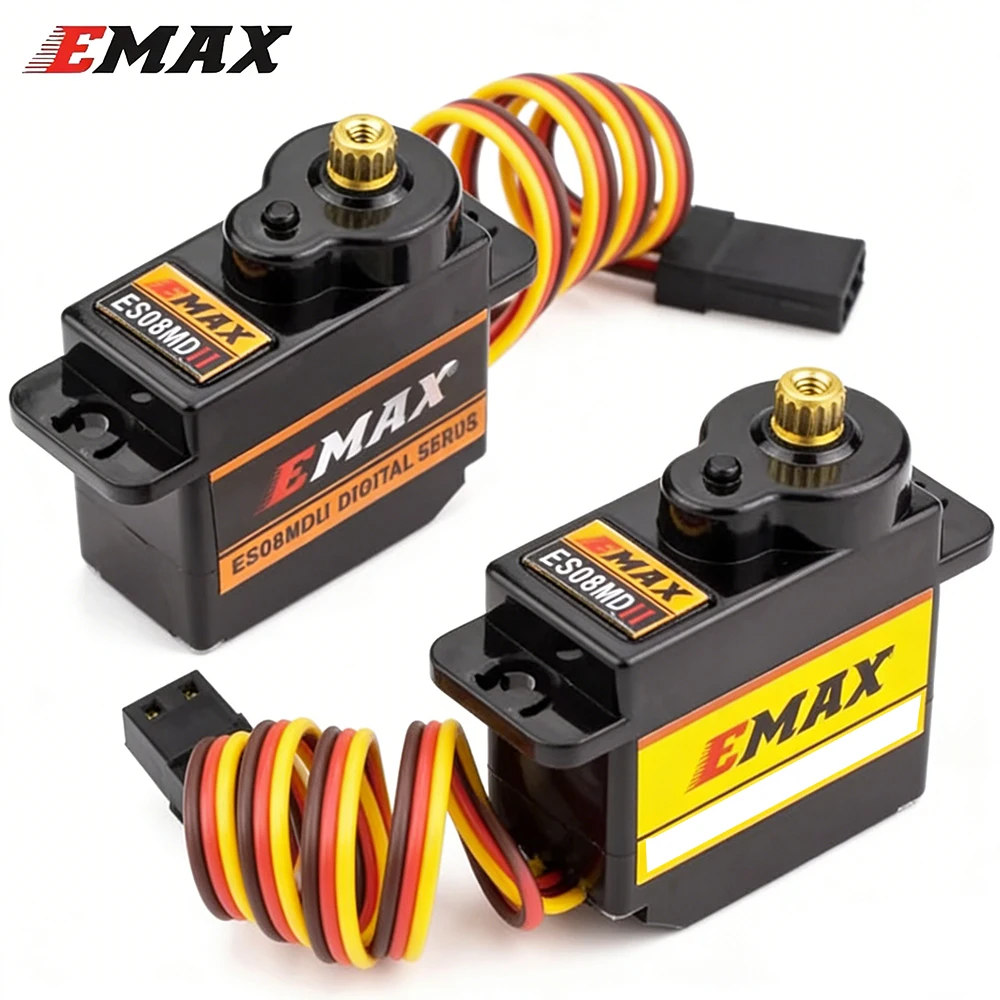 Emax ES08MD ES08MDII 4-6.0V 2kg Metal Gear Mini Digital Servo Futaba/JR Plug For TREX 450 Airplane Helicopter Accessories